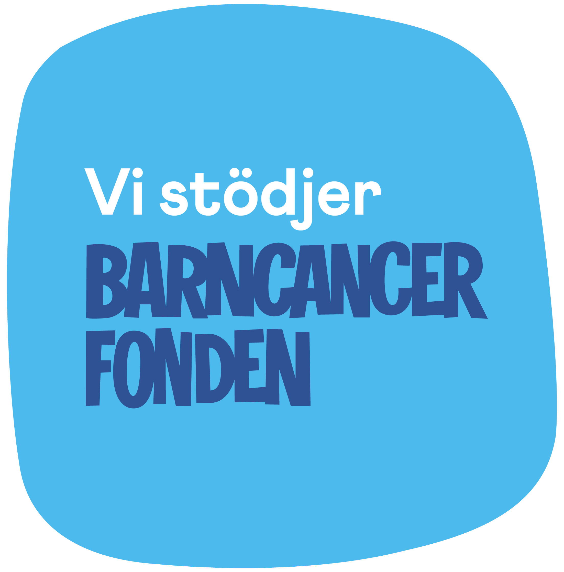 Vi stödjer Barncancerfonden